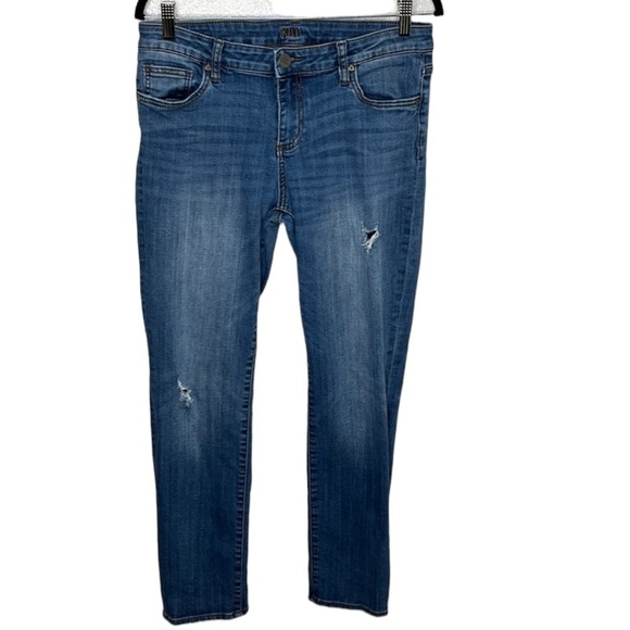 Kut From The Kloth Catherine Boyfriend Distressed Jeans Women's Sz 10 - Picture 1 of 7